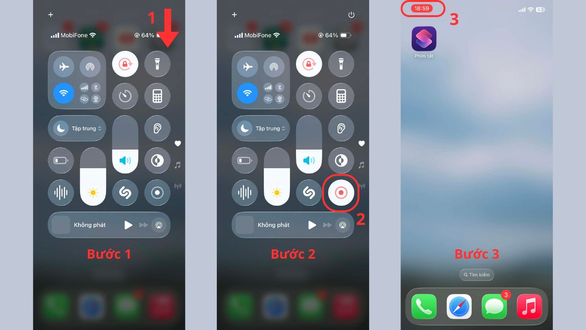 Cách quay màn hình iPhone 12 bằng trình quay hệ thống 