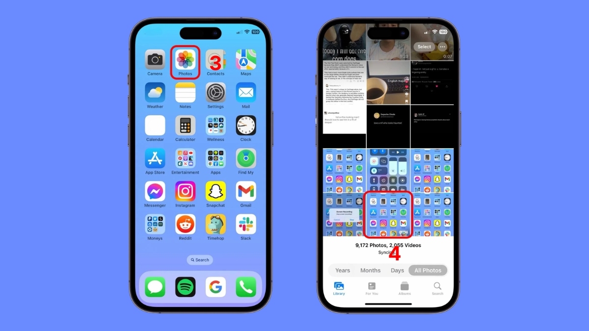 Cách dừng video màn hình iPhone 14 bước 3