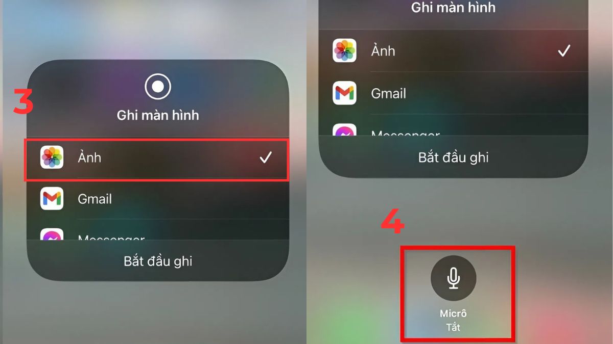 Cách quay màn hình iPhone có tiếng bước 2