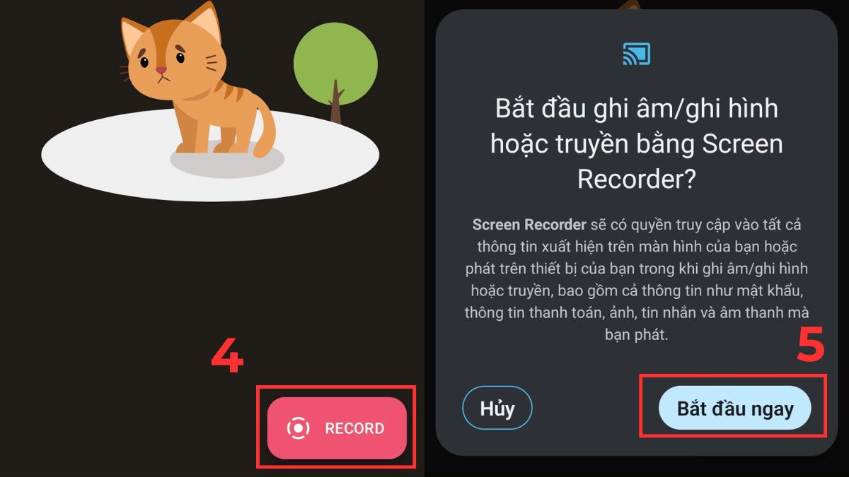 Cách quay màn hình trên điện thoại Xiaomi bằng Screen Recorder bước 3