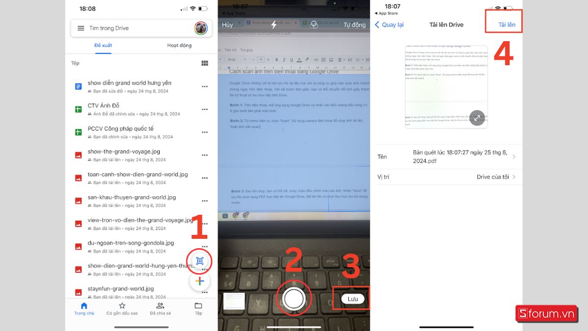 Cách scan ảnh trên điện thoại bằng Google Drive