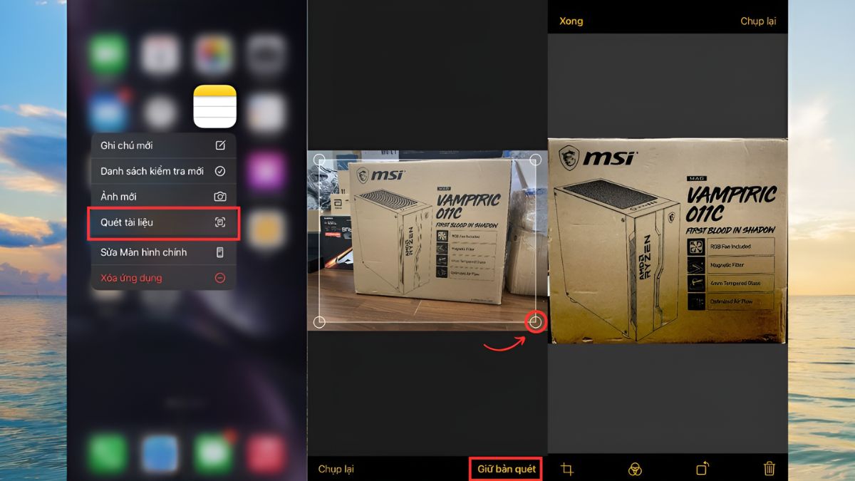 Cách scan ảnh trên iPhone bằng Notes