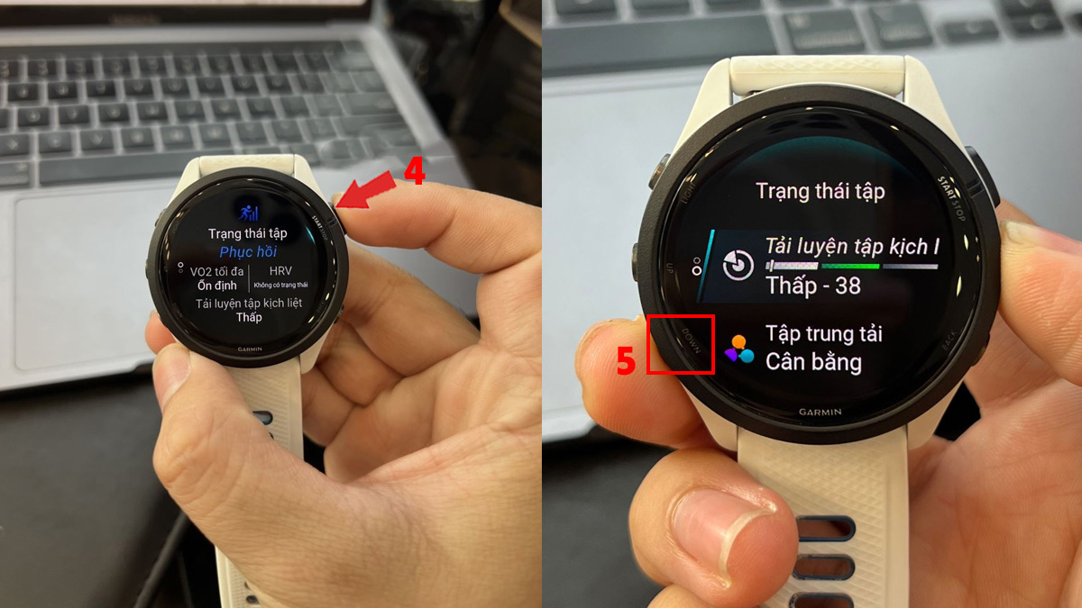 Cách sử dụng các chức năng đồng hồ Garmin theo dõi sức khỏe bước 5