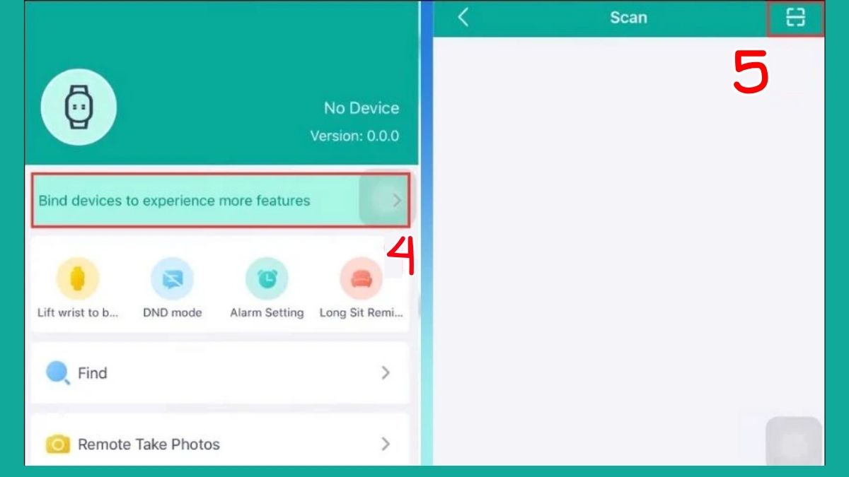 Cách sử dụng đồng hồ thông minh Y68 bằng điện thoại bước 1