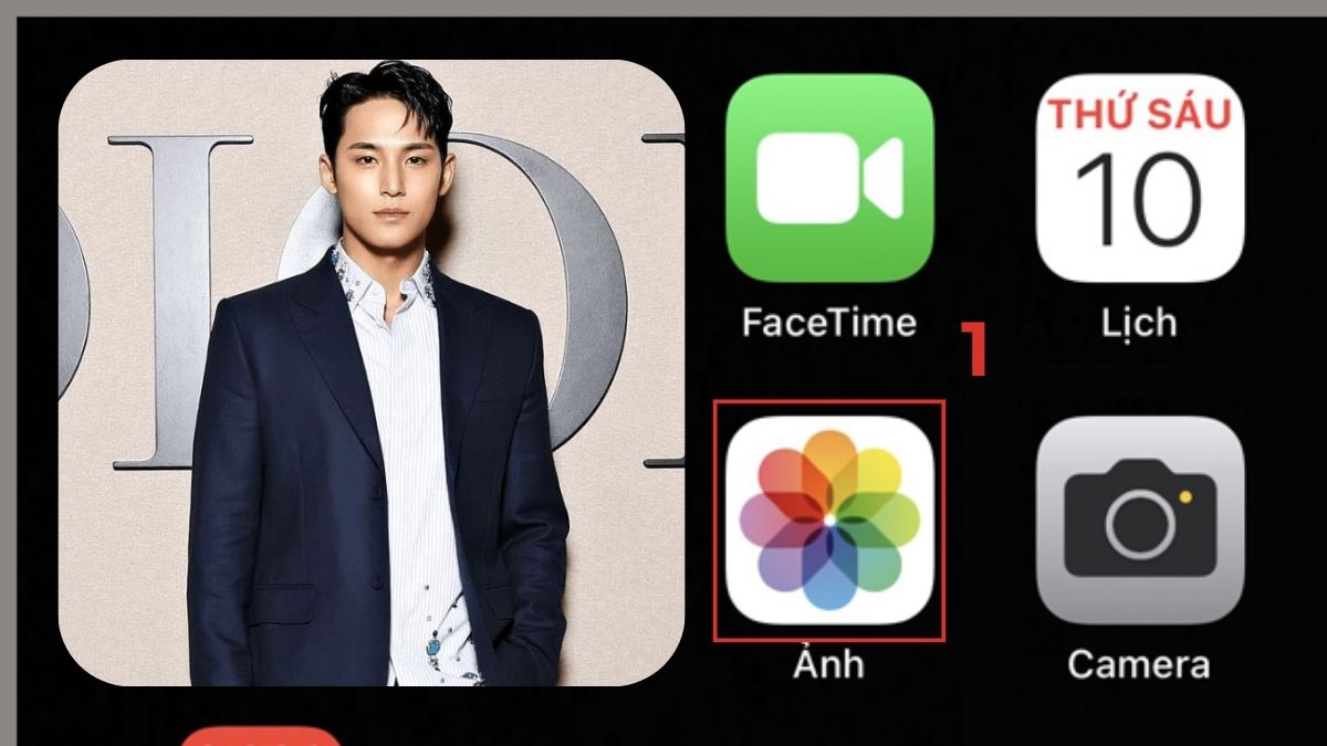 Hướng dẫn cách tách nền ảnh trên iPhone bước 1