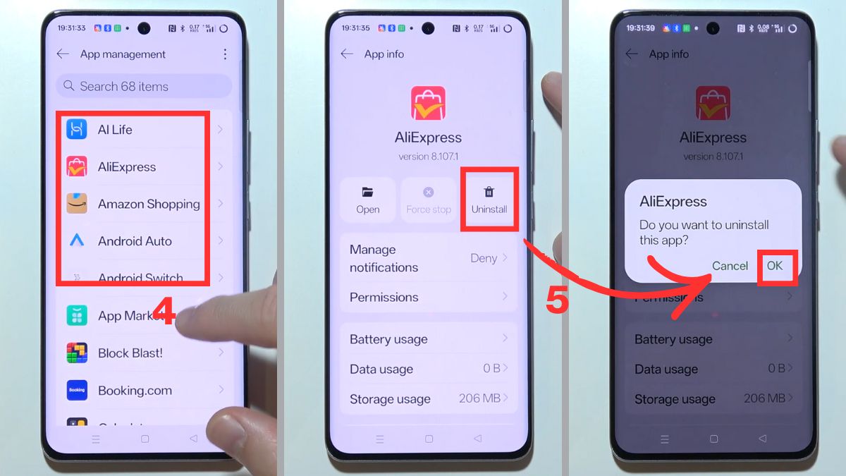 Cách tắt chế độ an toàn trên Realme hiệu quả bước 4