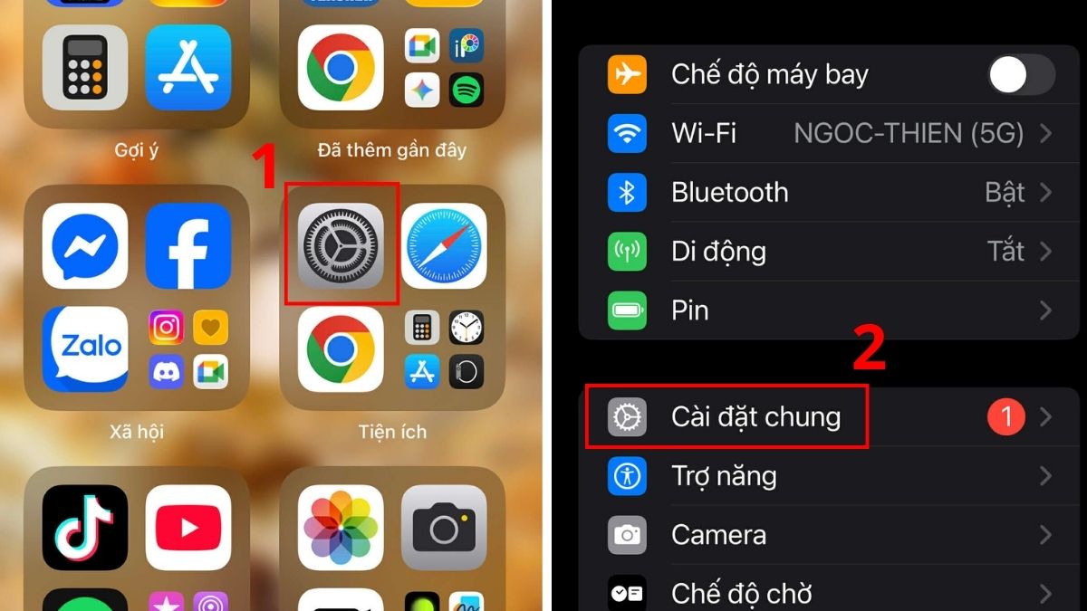 Cách bật tự động gỡ xóa bỏ ứng dụng không dùng trên iPhone bước 1