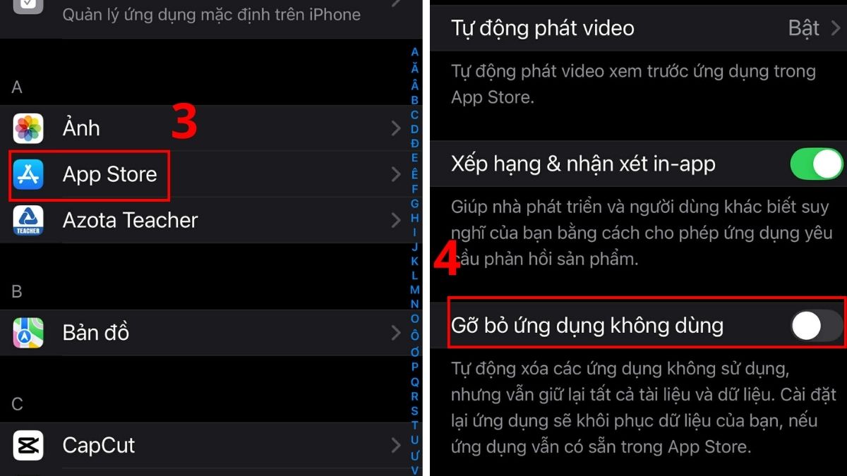 Cách tắt gỡ xóa bỏ ứng dụng không dùng trên iPhone bước 3