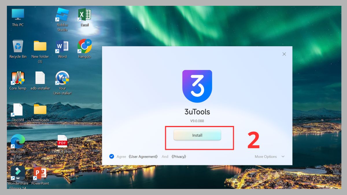 Hướng dẫn Cách tắt nguồn điện thoại bằng app bước 2