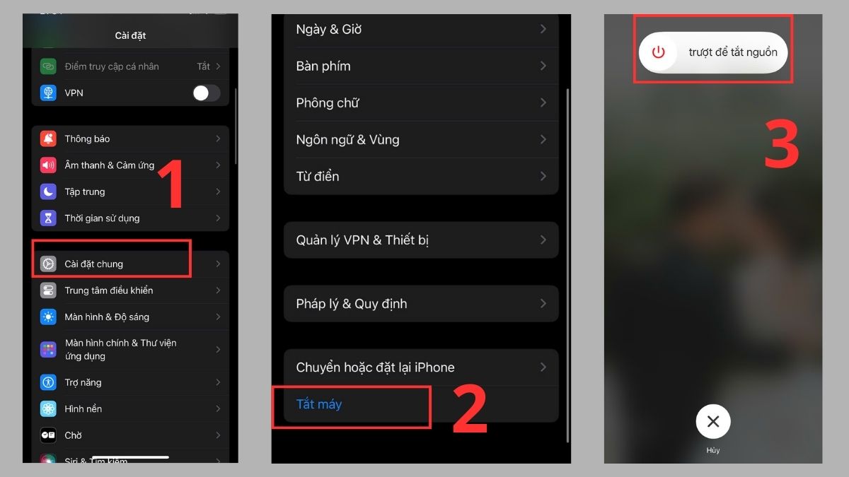 Hướng dẫn Cách tắt nguồn điện thoại trong cài đặt