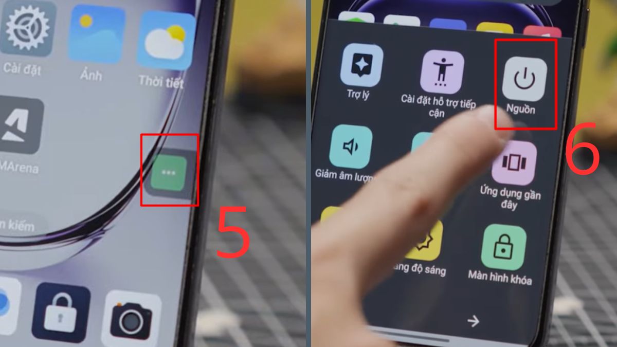 Cách tắt nguồn OPPO bằng app bước 3