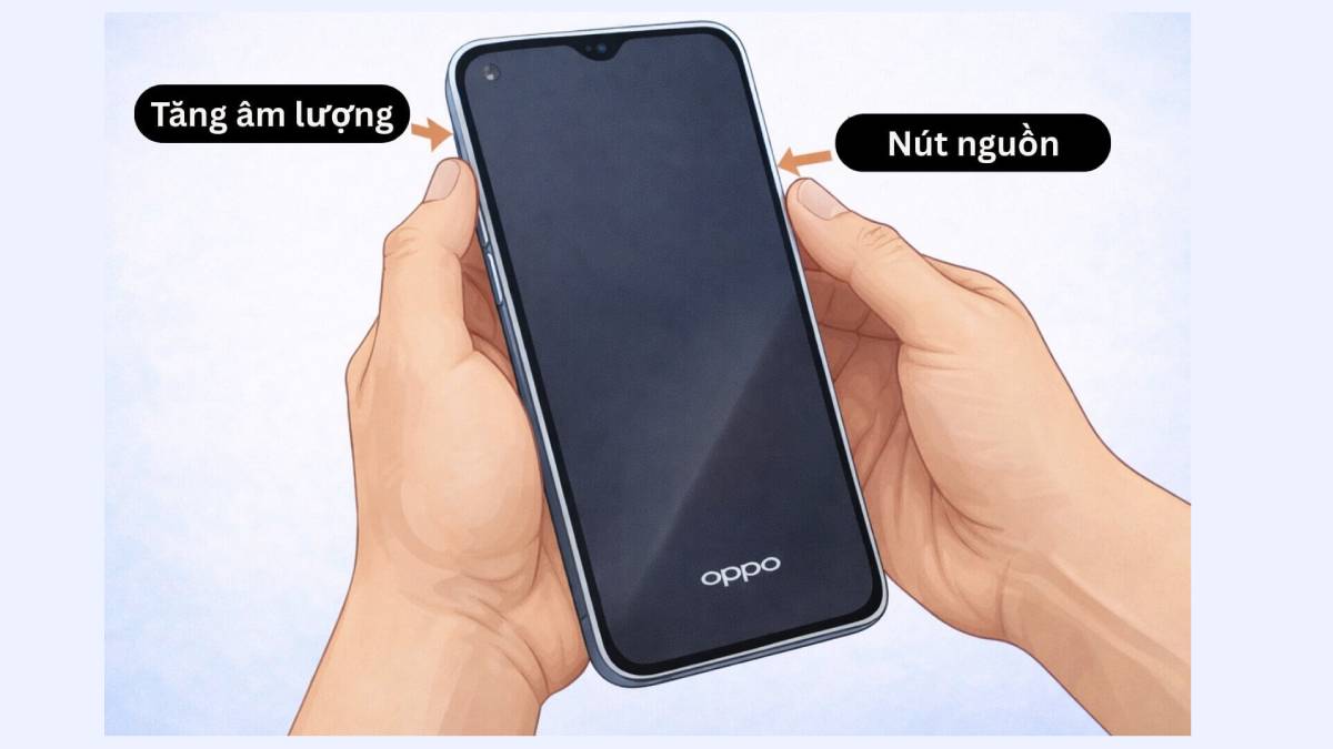 Hướng dẫn cách tắt nguồn OPPO khi máy đơ