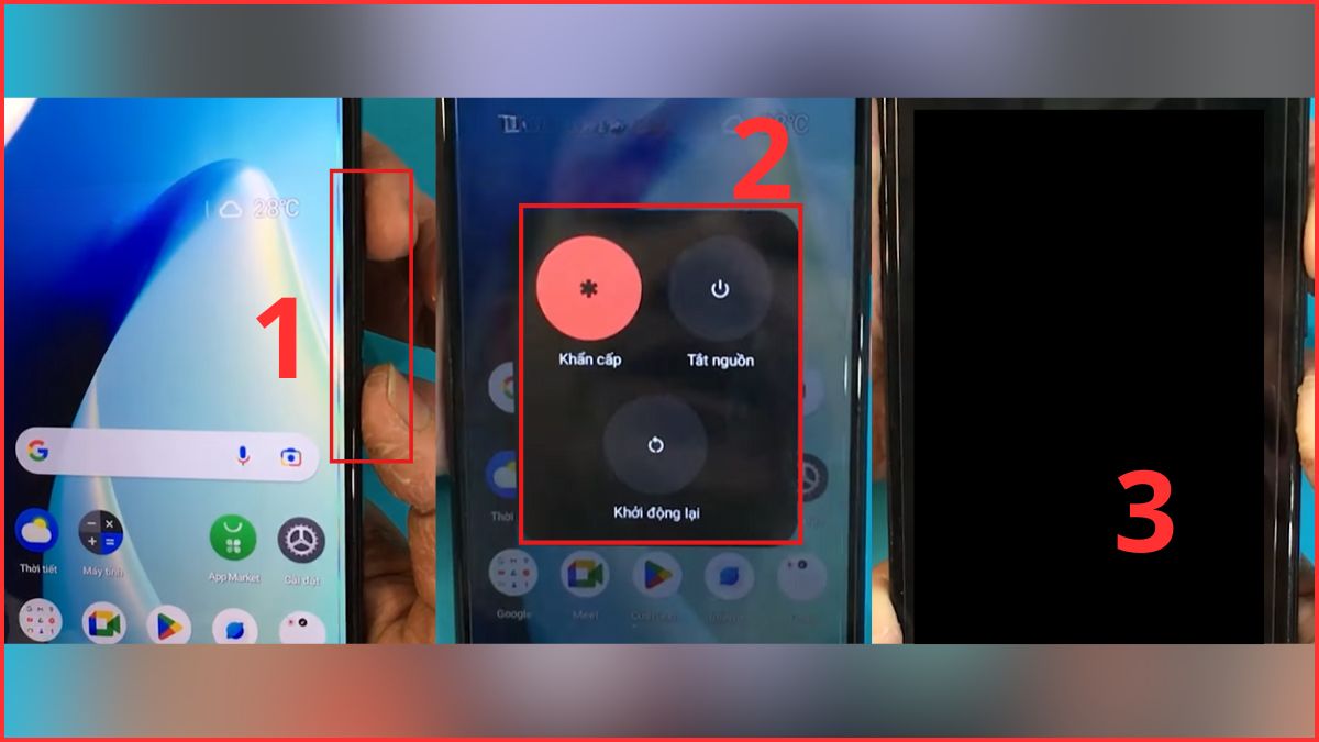 Cách tắt nguồn Realme