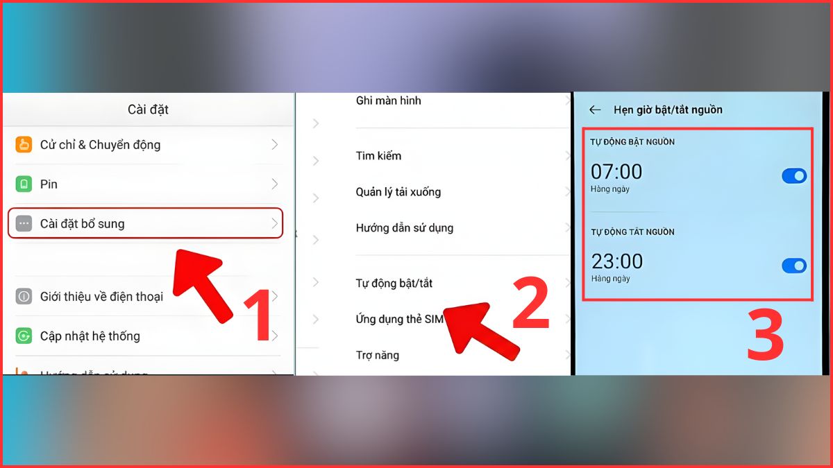 Cách tắt nguồn Realme trong cài đặt
