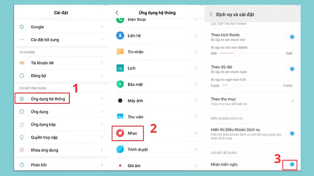 cách tắt quảng cáo trên điện thoại Xiaomi chặn trên Mi musics