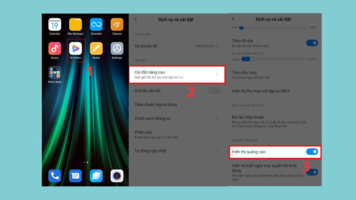 cách tắt quảng cáo trên điện thoại Xiaomi Chặn trên mi video