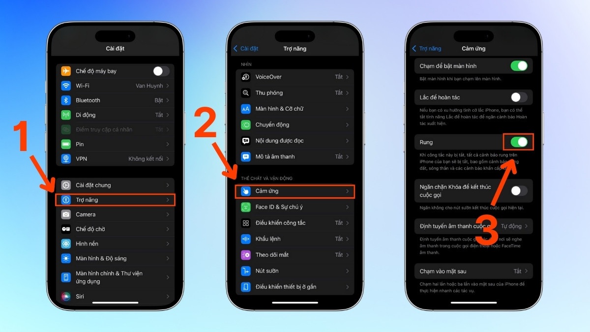 Hướng dẫn cách tắt rung trên iPhone khi có cuộc gọi đến hoặc thông báo