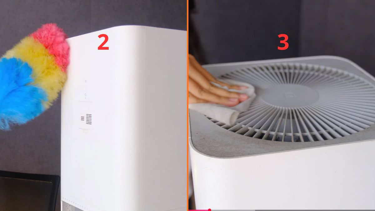 Cách vệ sinh máy lọc không khí Xiaomi bước 2