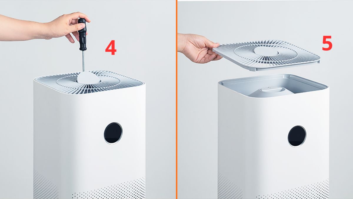 Cách vệ sinh máy lọc không khí Xiaomi bước 3