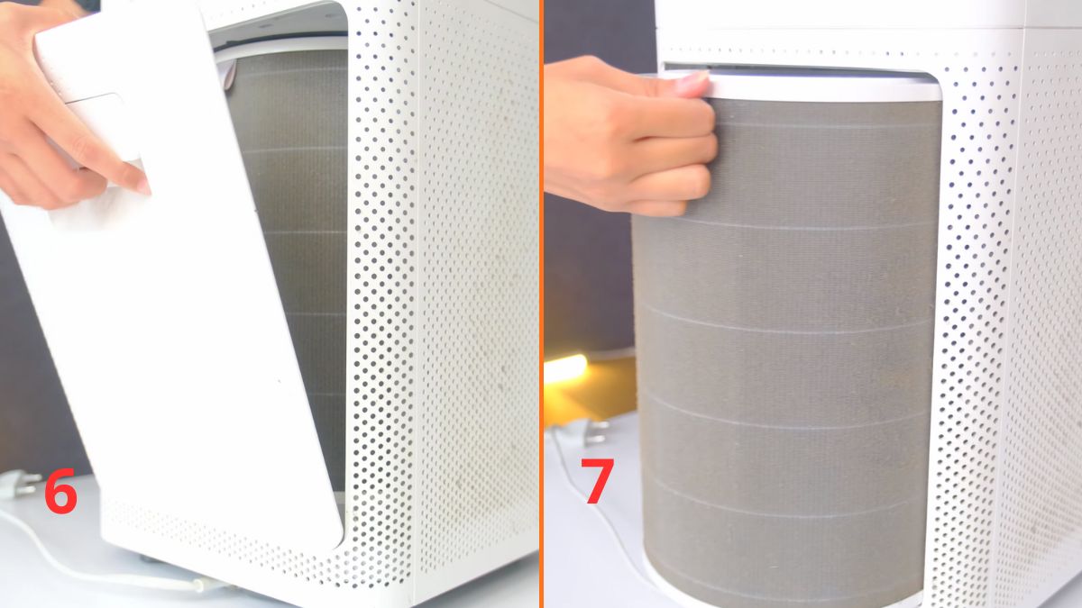 Cách vệ sinh máy lọc không khí Xiaomi bước 4