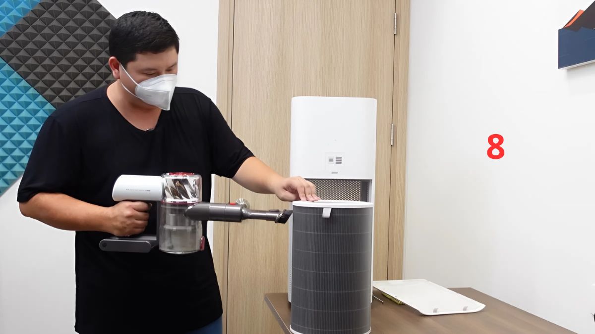 Cách vệ sinh máy lọc không khí Xiaomi bước 5