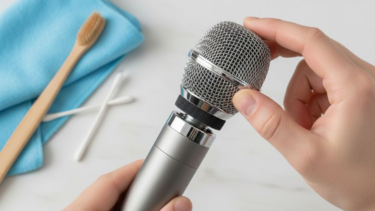 Cách vệ sinh micro karaoke đúng chuẩn bước 2