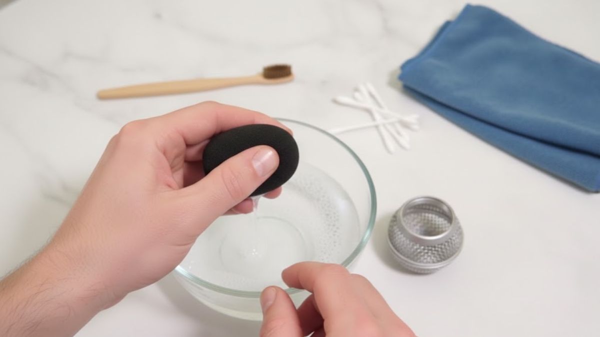 Cách vệ sinh micro karaoke đúng chuẩn bước 3