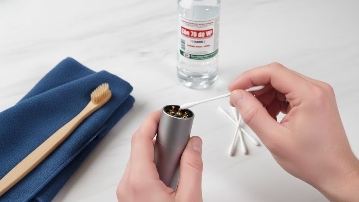 Cách vệ sinh micro karaoke đúng chuẩn bước 4