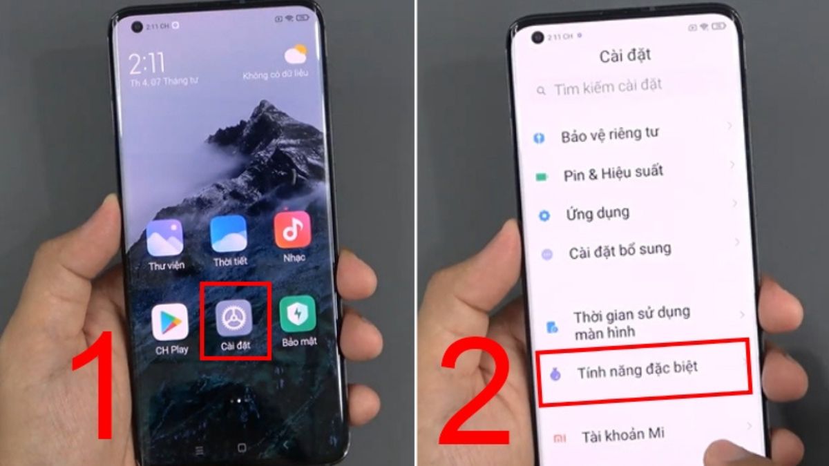 Cách xóa không gian thứ 2 trên Xiaomi bước 1