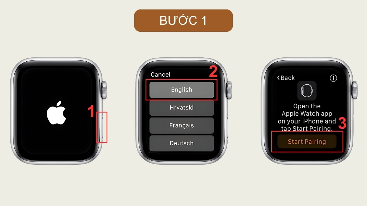 Cách cài đặt Apple Watch kết nối với iphone thủ công bước 1