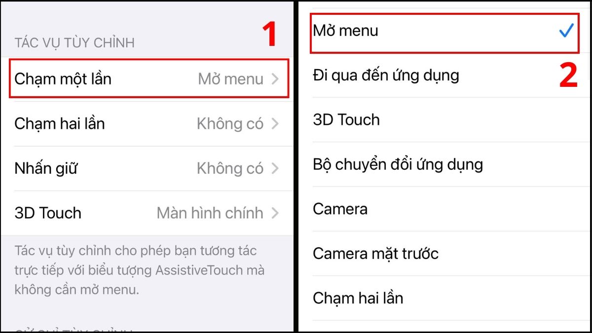Tùy chỉnh cài đặt chức năng nút Home trên iPhone khi chạm