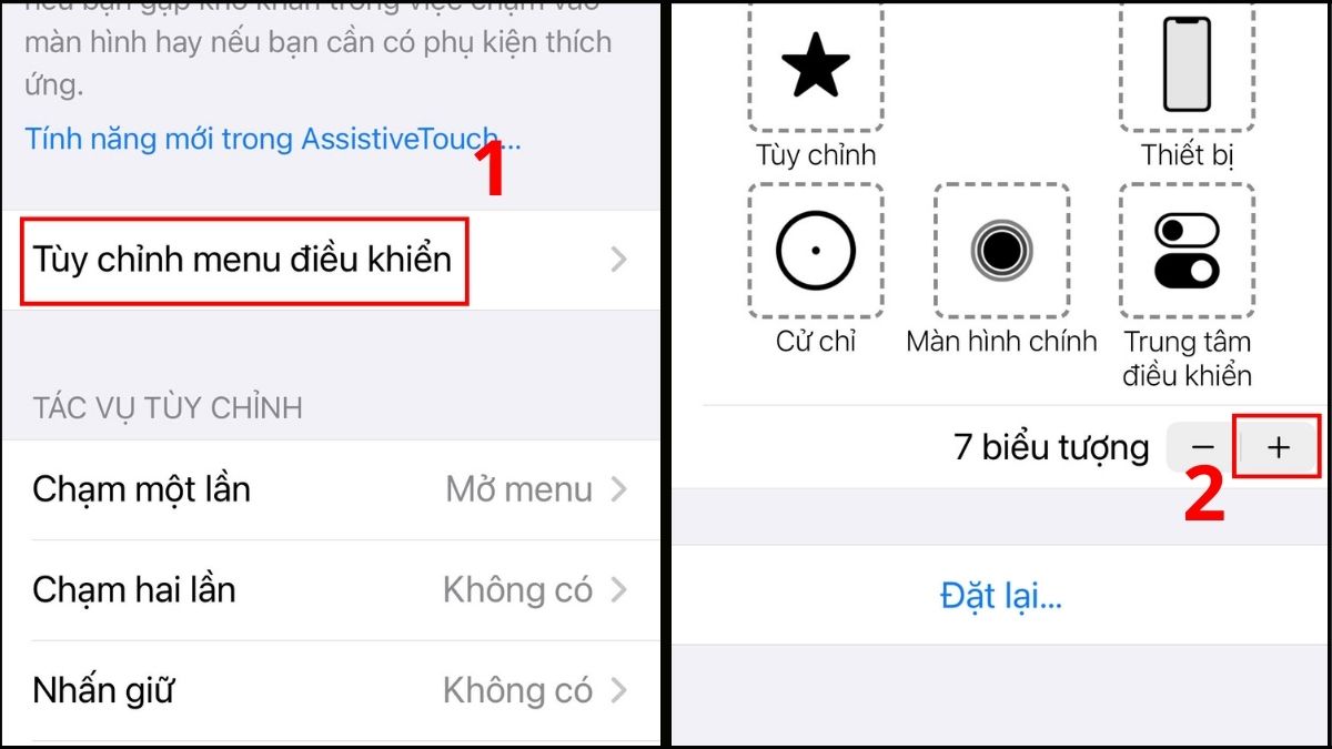 Tùy chỉnh cài đặt thêm năng nút Home trên iPhone bước 1