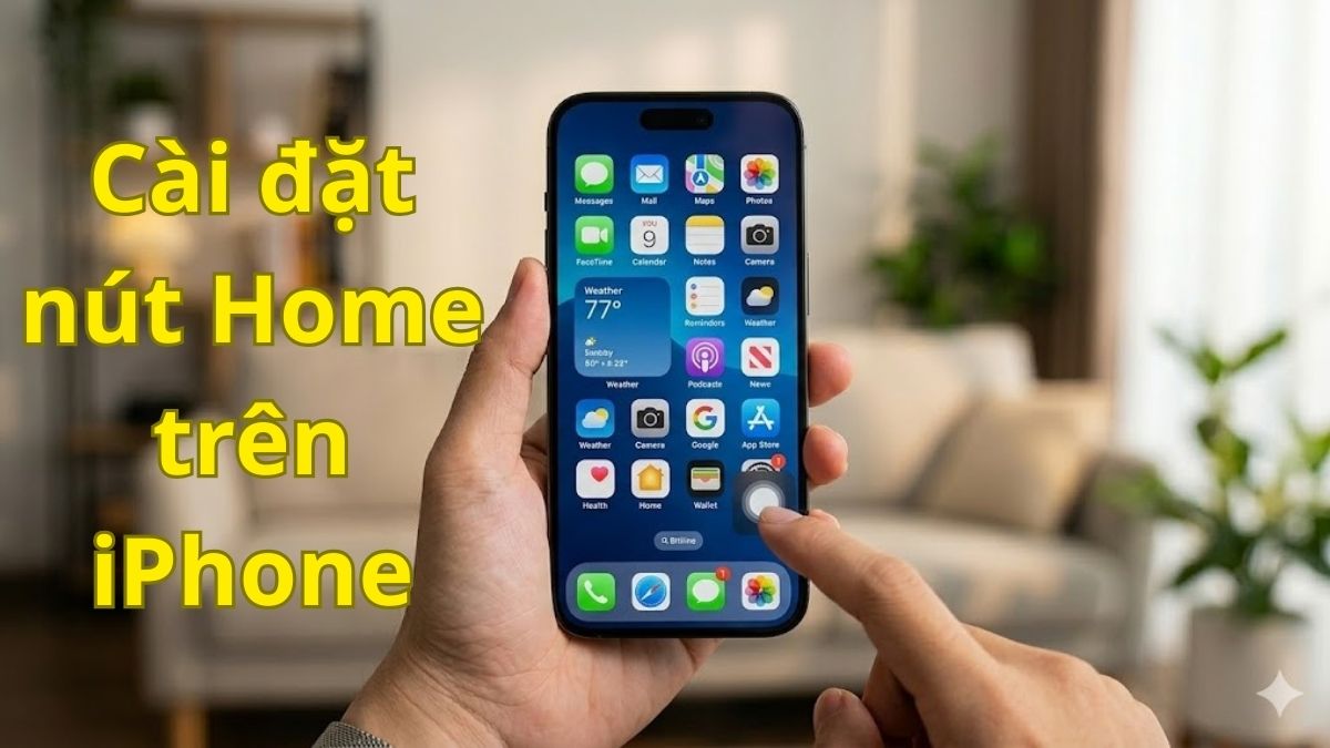 Cách cài đặt nút Home trên iPhone tùy chỉnh chức năng