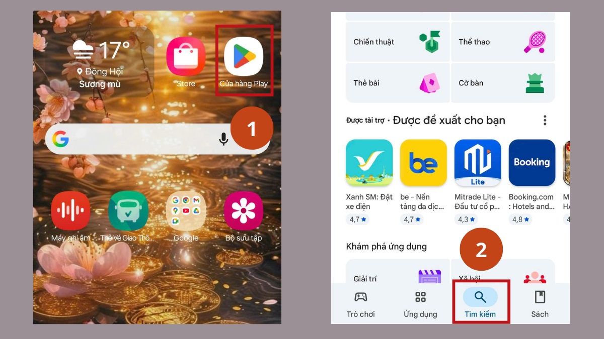 Cách cài đặt ứng dụng Android từ CH Play bước 1