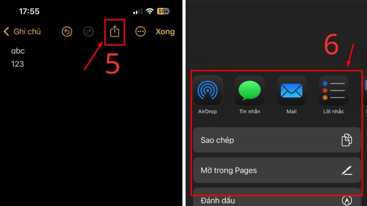 Cách chỉnh sửa văn bản trên iPhone bằng Notes bước 3