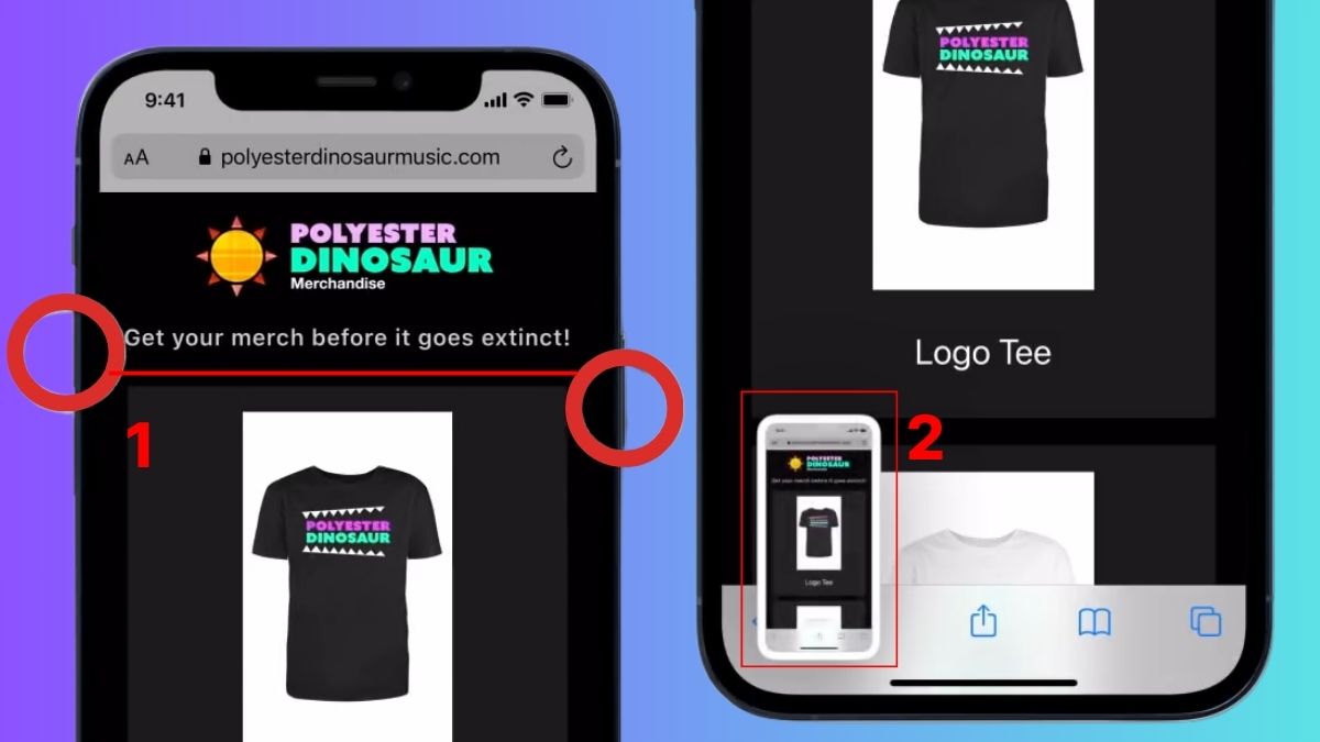 Cách chụp màn hình iPhone toàn trang bước 1