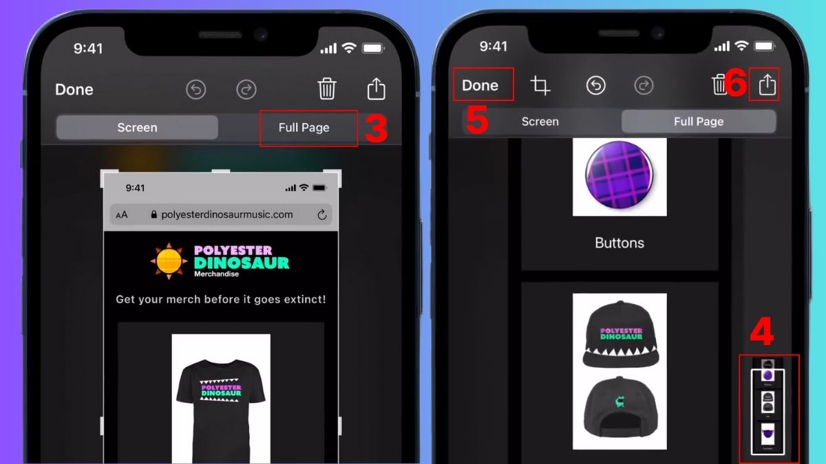 Cách chụp màn hình iPhone toàn trang bước 2