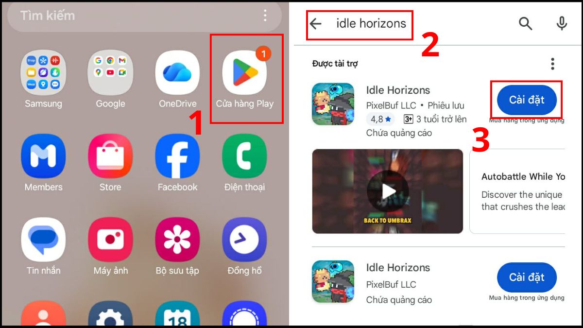 Hướng dẫn cách tải Idle Horizons về điện thoại android