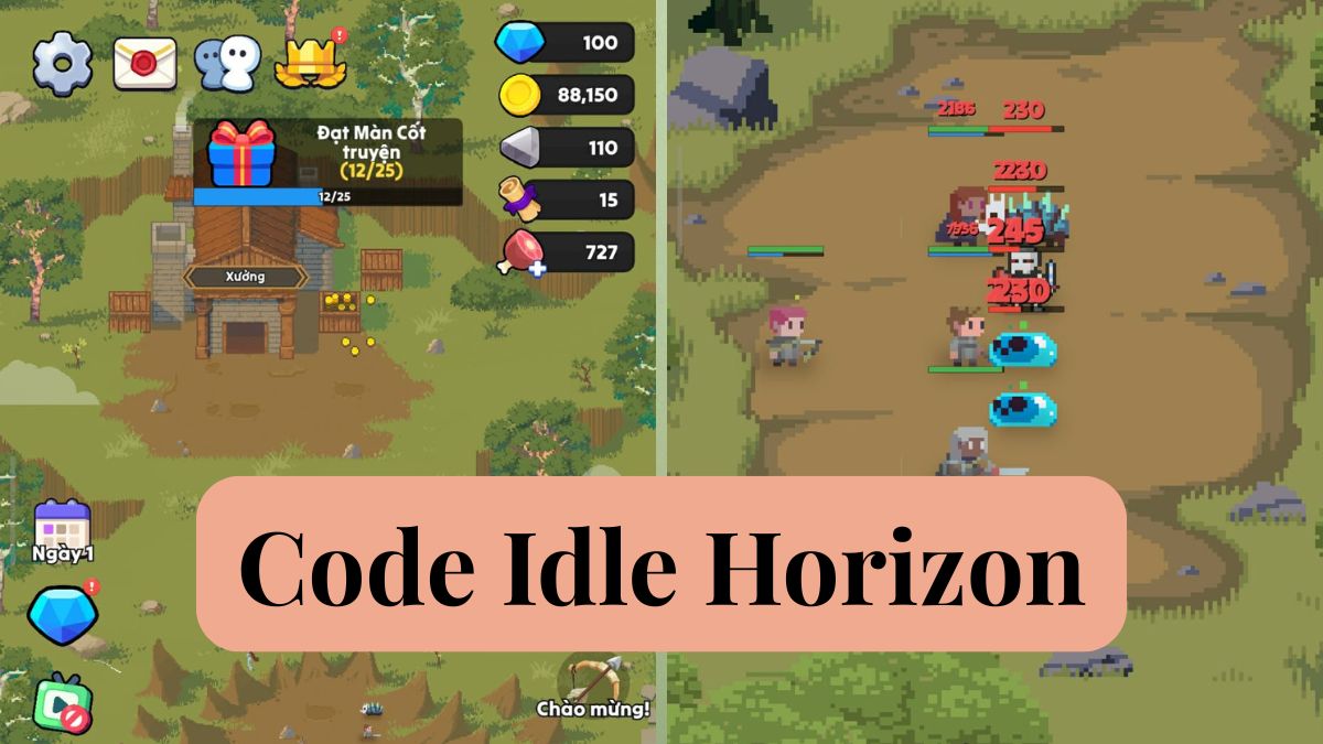 Danh sách code Idle Horizons mới nhất  12/2025, cách nhập mã