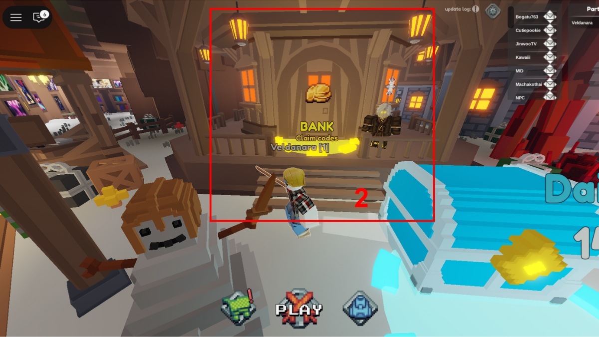 Cách nhập mã code Pixel Blade bước 2