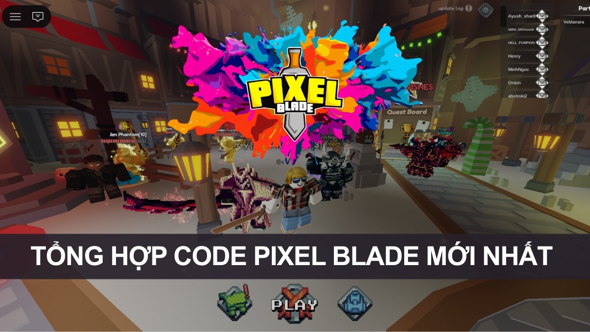 Tổng hợp code Pixel Blade mới nhất 01/2026, cách nhập