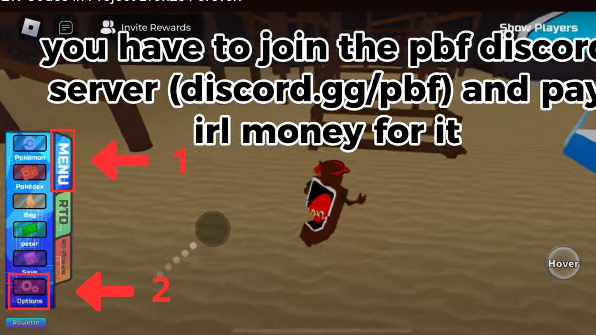 Cách nhập code Project Bronze Forever bước 1