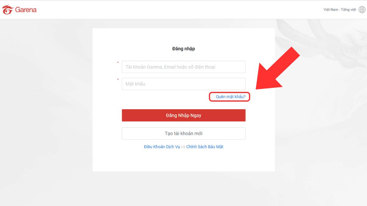 Cách đổi mật khẩu liên quân bằng Gmail bước 1