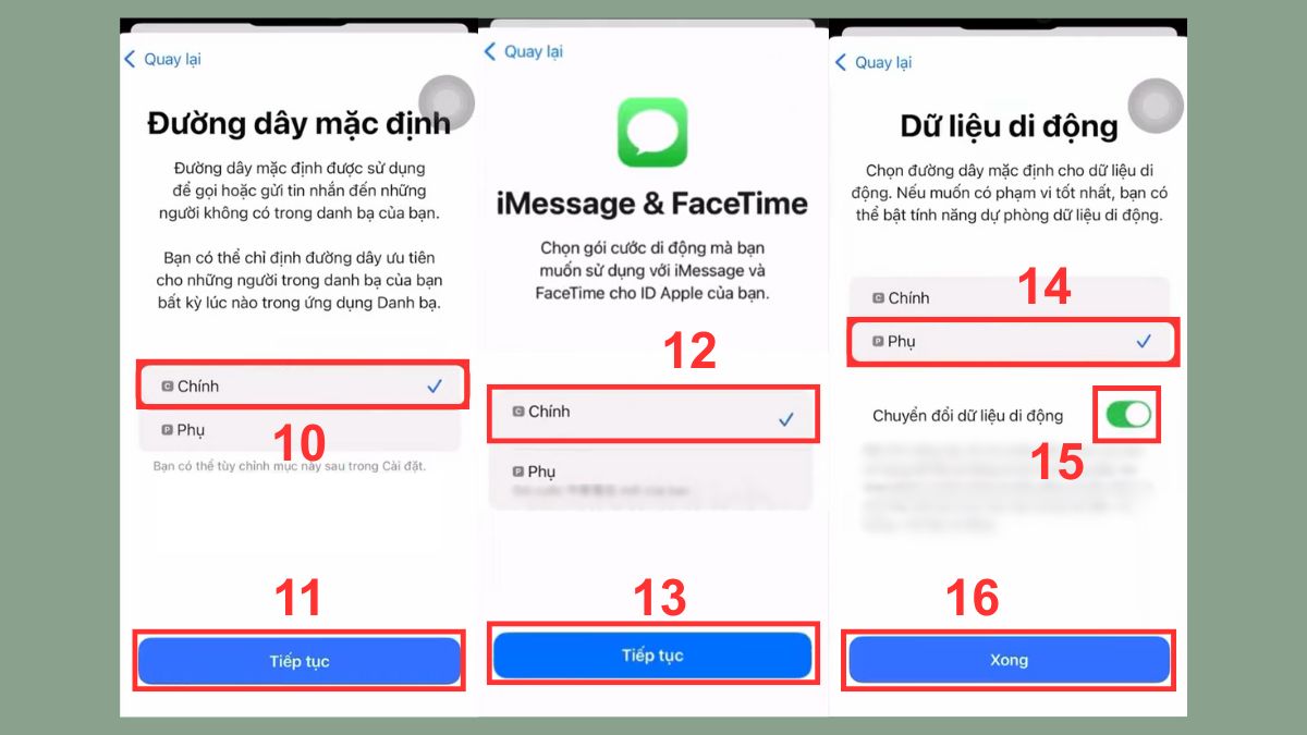 Cách kích hoạt eSIM trên iPhone trong cài đặt bước 3