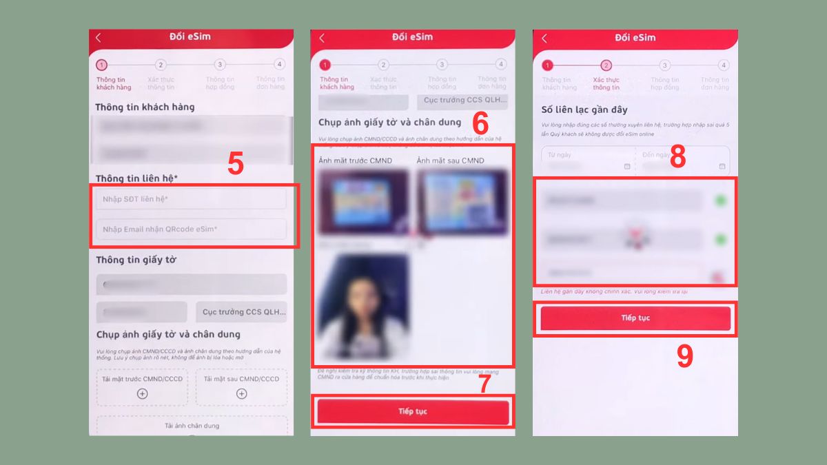 Cách kích hoạt eSIM trên iPhone bằng app nhà mạng bước 2
