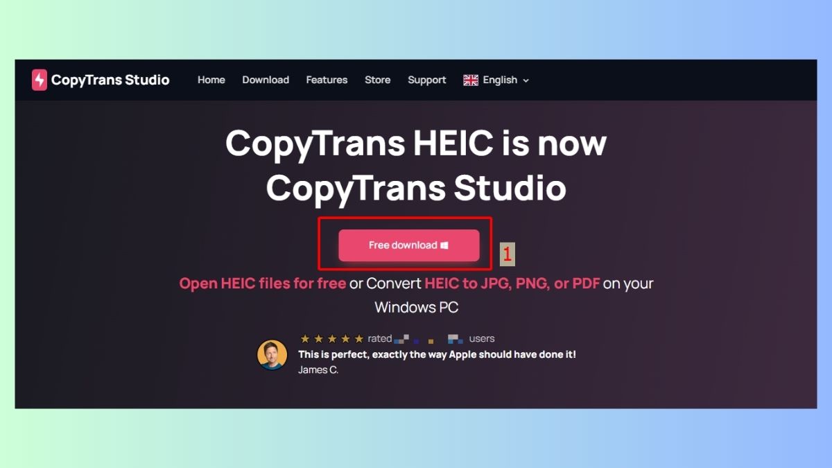 Cách mở file HEIC trên máy tính WIN 7 8 BƯỚC 1