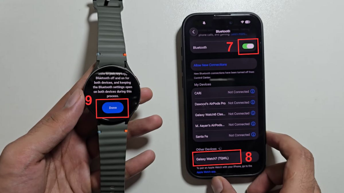 Cách kết nối Galaxy Watch 7 với iPhone bước 2