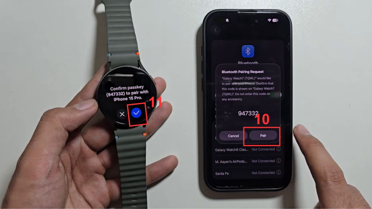 Cách kết nối Galaxy Watch 7 với iPhone bước 3-1