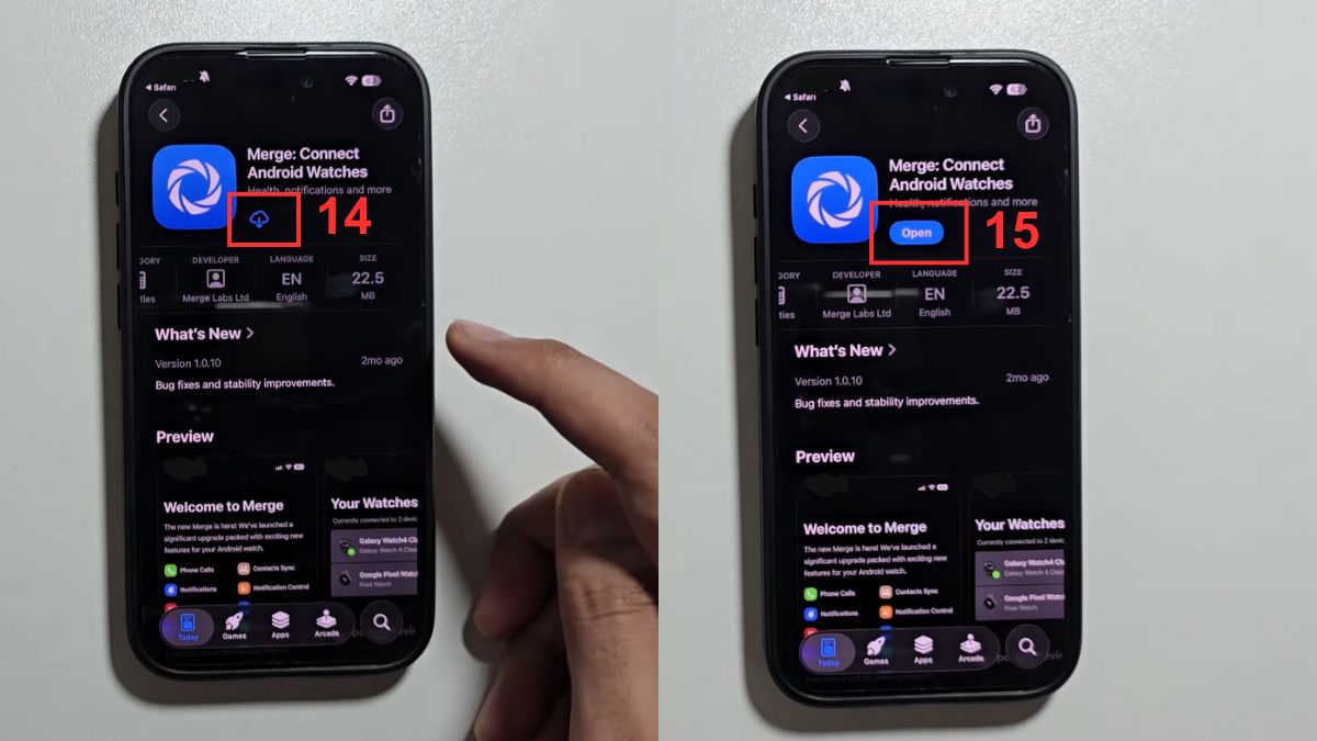 Cách kết nối Galaxy Watch 7 với iPhone bước 4-1