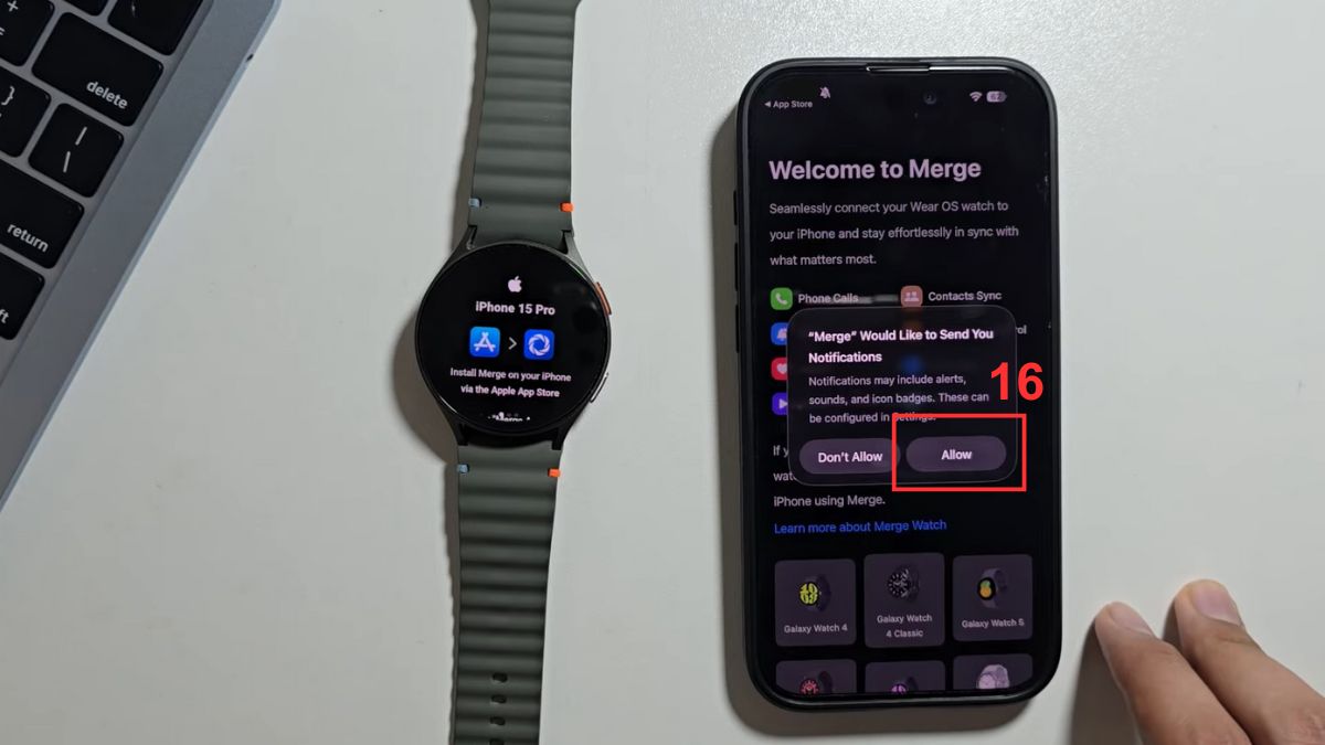 Cách kết nối Galaxy Watch 7 với iPhone bước 4-2